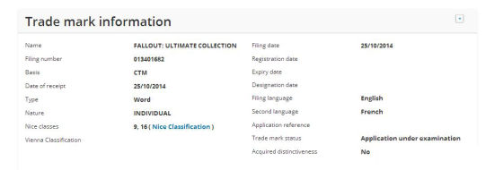 《辐射：终极收藏版》注册信息