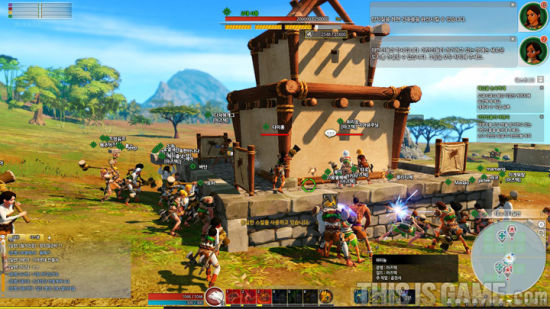 高兴的撤掉野蛮人的帐篷后 可以看到周围全是树木和石头 这里正合适发展文明 那么就让我们开始建立城市吧 因为技术等级太低 所以想要建一个市政府需要很长时间。