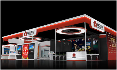 联众游戏展台效果图