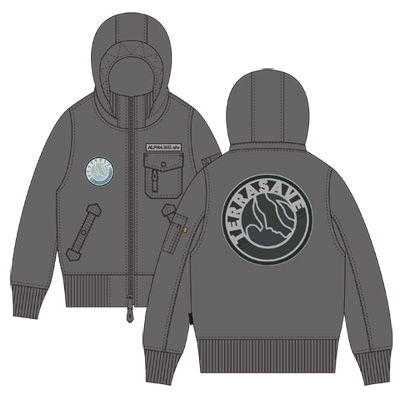 克莱尔的Alpha带帽夹克