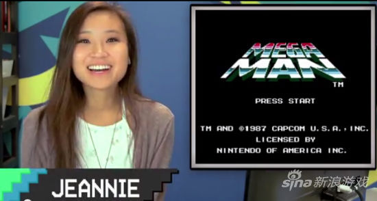 美国00后萌童玩复古《洛克人》