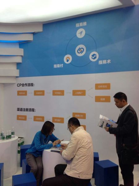 指易推展区CP洽谈现场