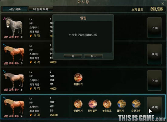 玩家也可以在拍卖场够得心仪的马匹