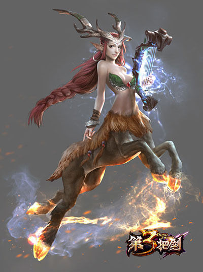 第三把剑中的雷电侍女原画人设