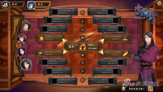 人物浑天技能树界面