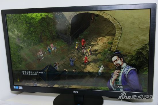 3D游戏场景，游戏视角为锁定运行。