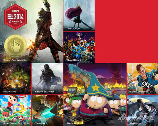 IGN年度最佳游戏及提名