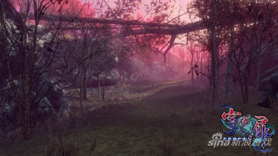 《轩辕剑外传穹之扉》场景实际截图——桃花琼林