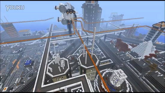 Minecraft《我的世界》中呈现《最终幻想 7》大都市“米德加”！