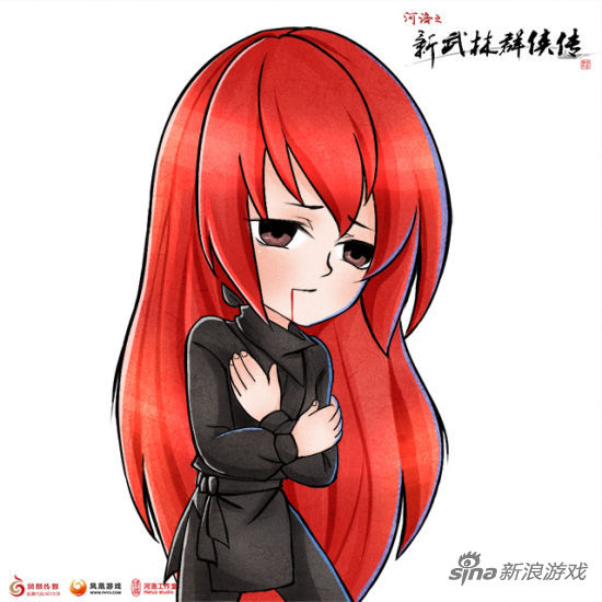 风吹雪职业装Q版人设图