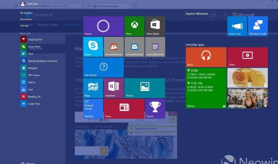 更人性化扁平化 Windows 10最新泄露版曝光