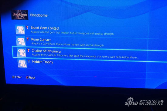 提前拿到游戏的玩家放出奖杯界面截图