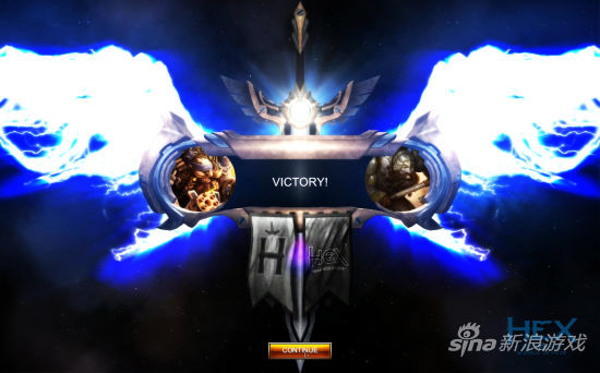 《HEX》美服战胜对手后的特效