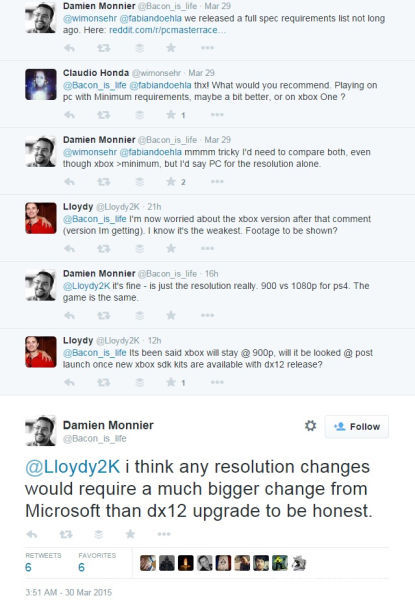 DX12也没法保证XB1的分辨率