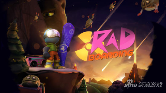 滑板游戏《RAD Boarding》，开发商：Noodlecake Studios 