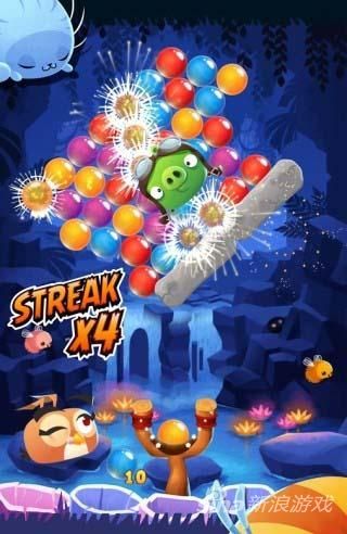 益智游戏《愤怒的小鸟思黛拉泡泡》，开发商：Rovio 