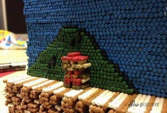 马里奥标题画面局部