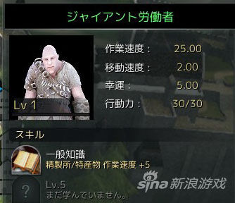 《黑色沙漠》劳动者