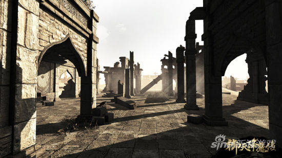 曾经繁华的城市被沙海吞没