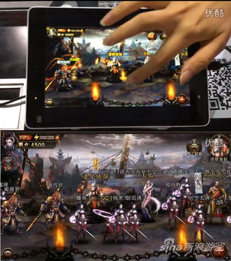 CJ试玩的游戏视频(上图)与今天曝光的游戏视频(下图)