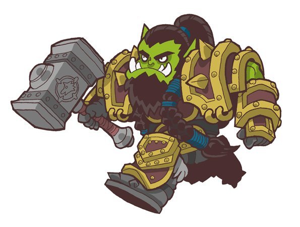 国外玩家作品：卡通化的魔兽部落三英雄