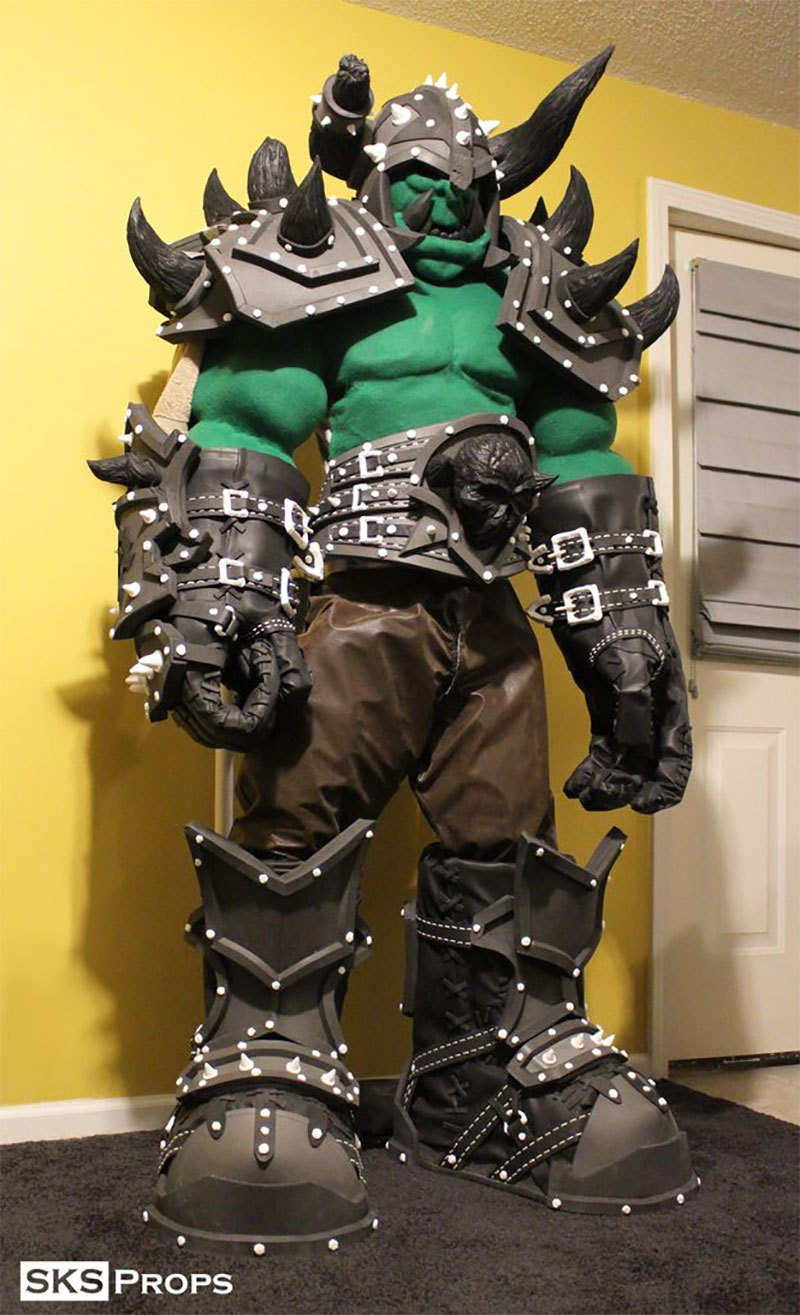 完美还原 魔兽玩家自制等比兽人Cosplay