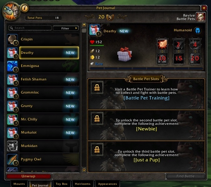 包裹成礼物：7.0宠物坐骑界面小的改动