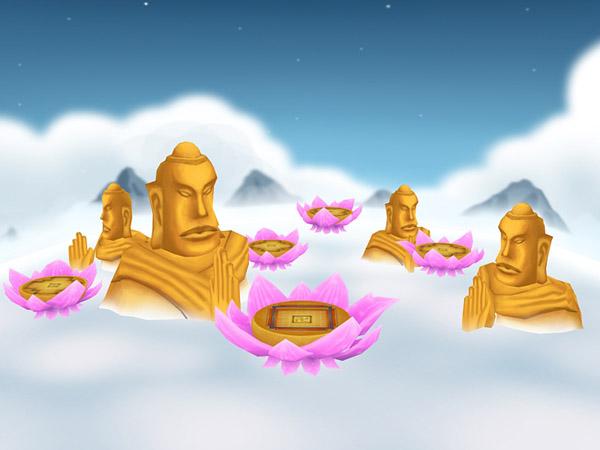 如来丢丢球_游戏场景_莲花台