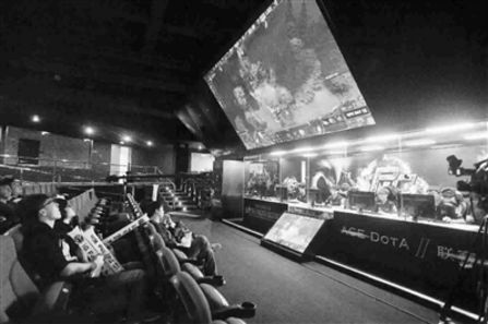  宝山区高境镇电子竞技专业场馆内ACE联赛现场