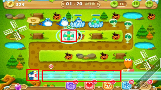 建造风扇塔(满级)同时飞机清理道具