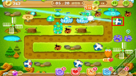 建造飞机塔(优先满级)，消灭怪物