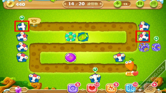 增加飞机塔数量(依次升至满级)