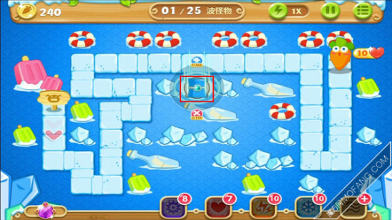 冰锥塔升到顶级清除道具