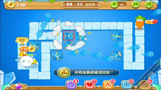 建造冰锥塔(顶级)增加攻击