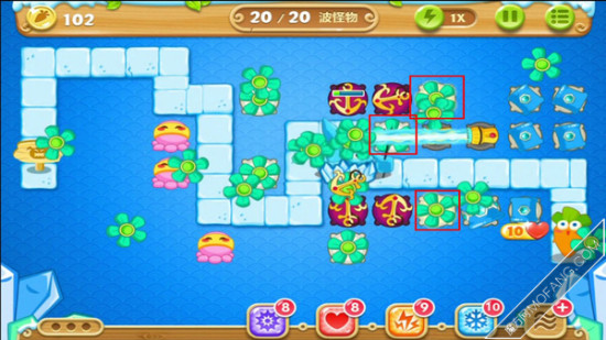 建造三个减速风扇(顶级)加强攻击