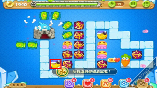 大量建造船锚炸弹(满级)，建造一个月亮塔减速(满级)