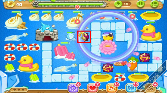 建造船锚炸弹(满级)，清除钱袋(获得大量金钱)