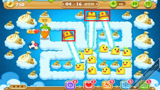 保卫萝卜2极地冒险第51关通关攻略