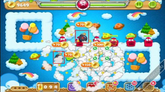 用炸弹把周围道具清除