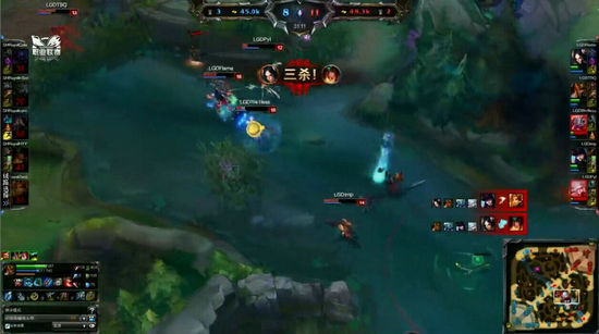 1月18日LPL职业联赛 Flame刀妹完美发挥LGD获胜