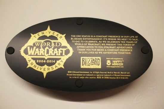 十年老玩家的回馈：暴雪赠送兽人雕像！