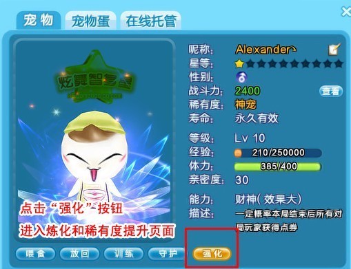 QQ炫舞宠物攻略&nbsp;如何炼化及提升稀有度
