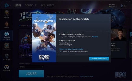 《守望先锋》测试迫近？战网有下载选项