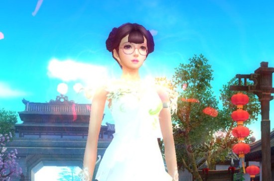 天龙八部玉锦金纱时装的各种配饰效果外观