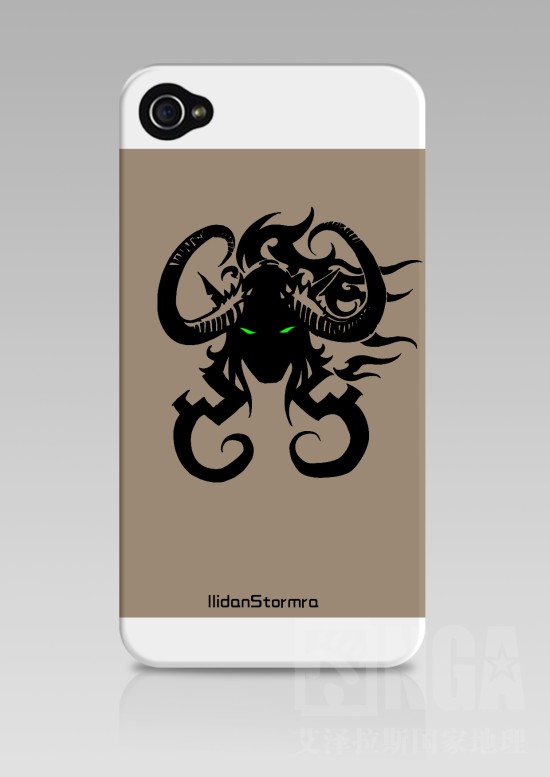 玩家自绘炫酷手机壳 冷艳希女王霸气伊利丹