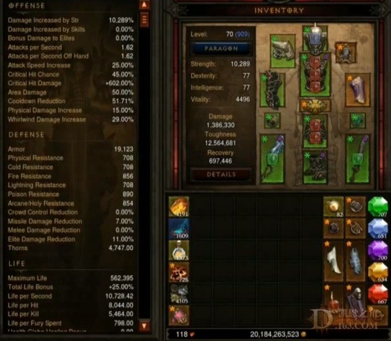 暗黑3野蛮人废土双刀打法心得分享及实战视频