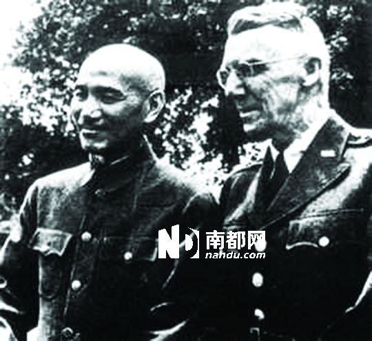蒋介石与史迪威。