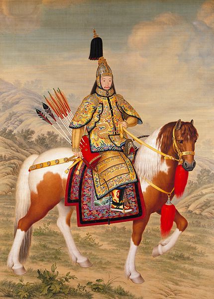 《乾隆大阅图》，郎世宁绘