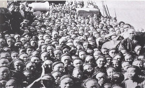 清末满载华工的“猪仔船”