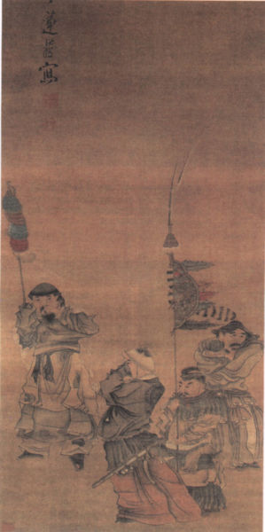 明代陈洪绶的《苏李泣别图》